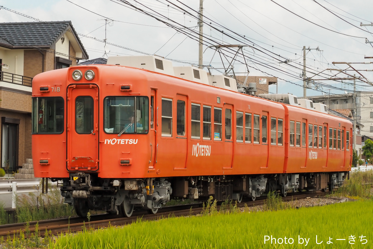 伊予鉄道 古町車両工場 700系 718