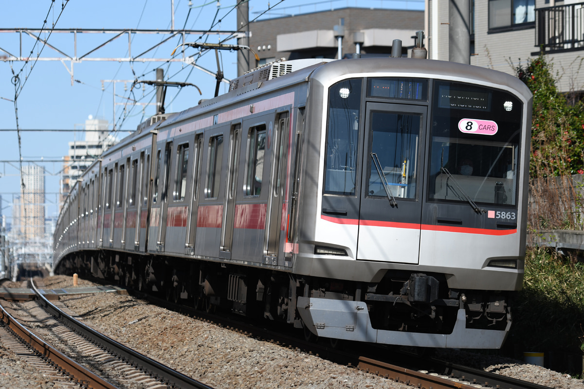 東急電鉄 元住吉検車区 5050系 5163F