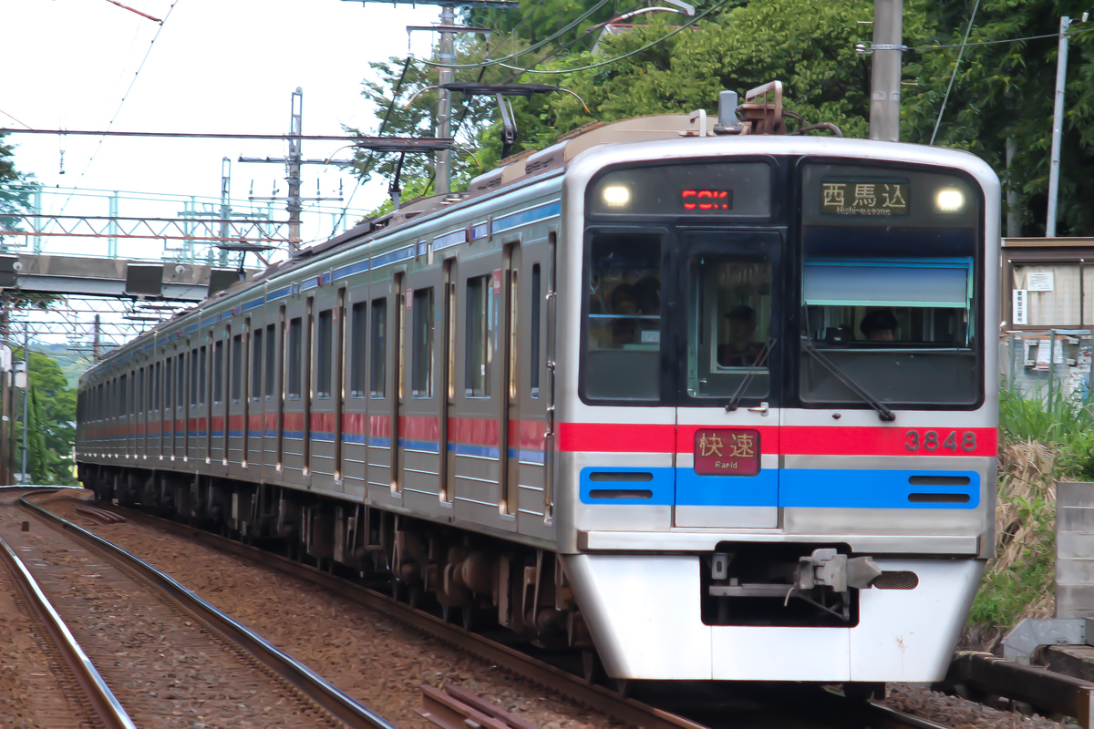 京成電鉄 宗吾車両基地 3700形 3848編成