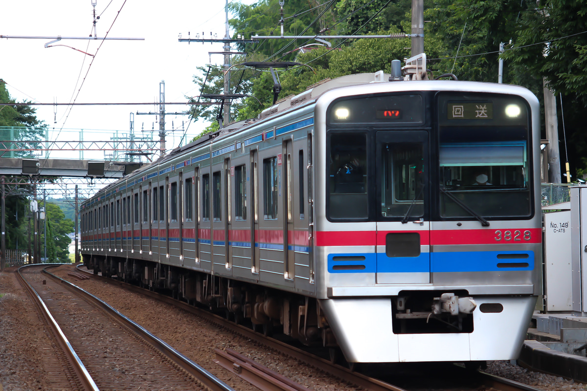 京成電鉄 宗吾車両基地 3700形 3828編成