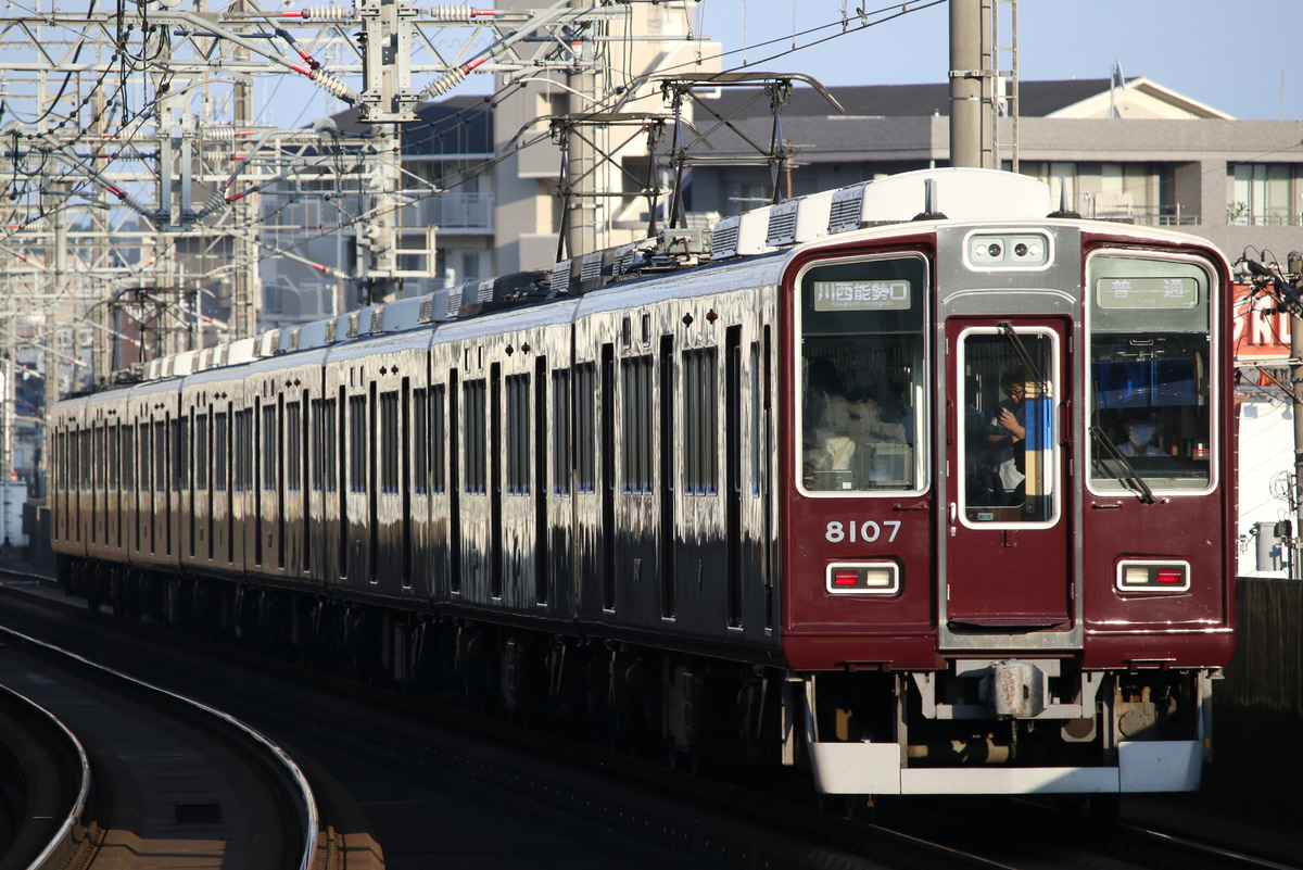 阪急電鉄 平井車庫 8000系 8007F