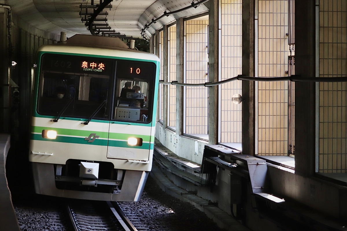 仙台市交通局 富沢車両基地 1000N系 1102F