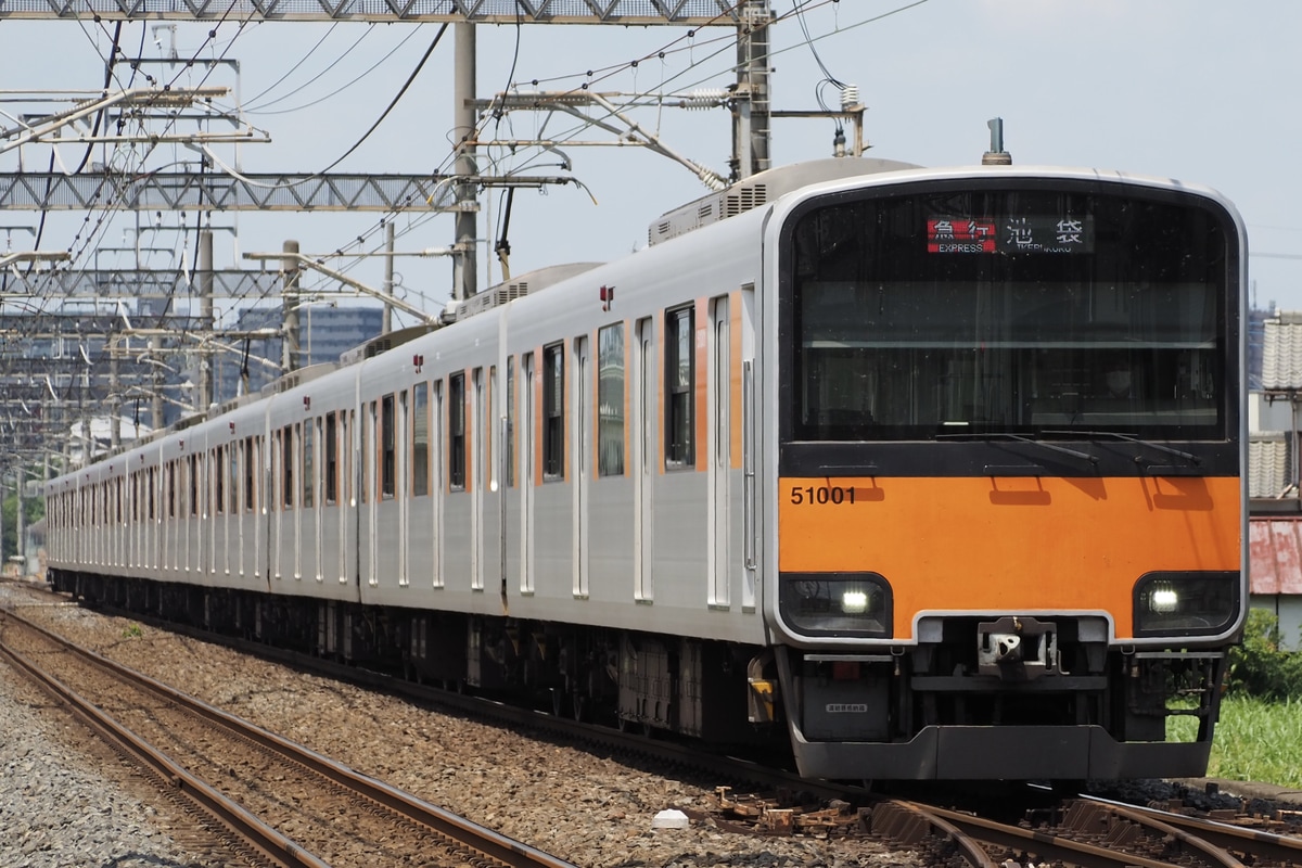 東武鉄道 森林公園検修区 50000系 51001f