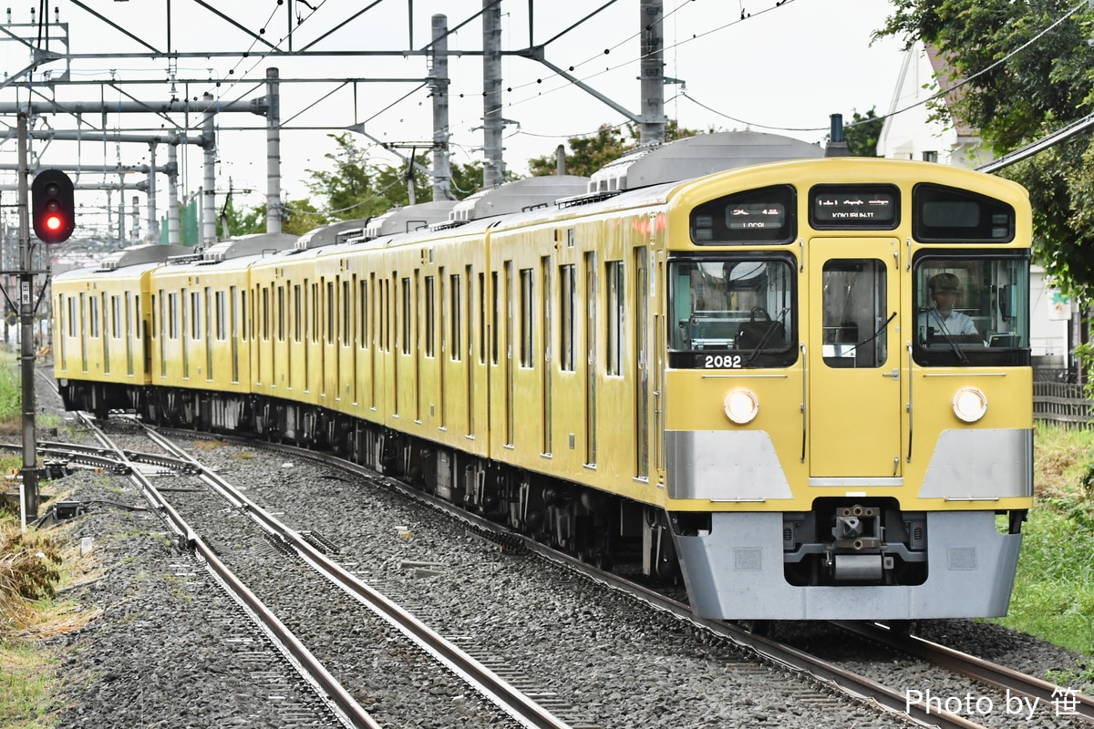 西武鉄道 玉川上水車両管理所 新2000系 2081F