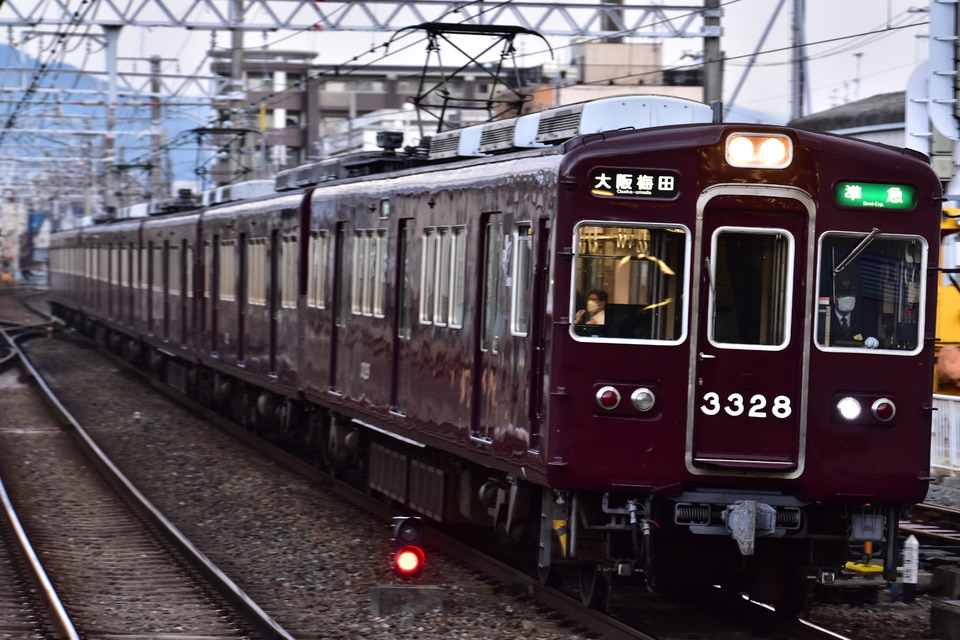 阪急3300系 未更新車7両セット 阪急3300系3328×7R(3328F)(3328編成)の編成データ、編成表