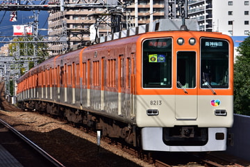 阪神電気鉄道8000系8213Fを大物駅で撮影した画像