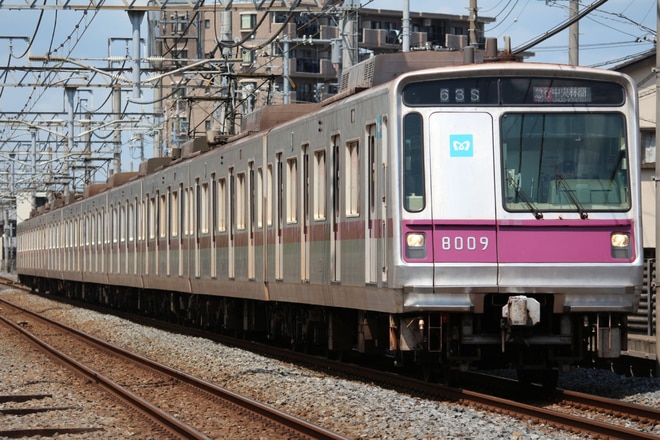 鷺沼検車区8000系8109fを北越谷～大袋間で撮影した写真