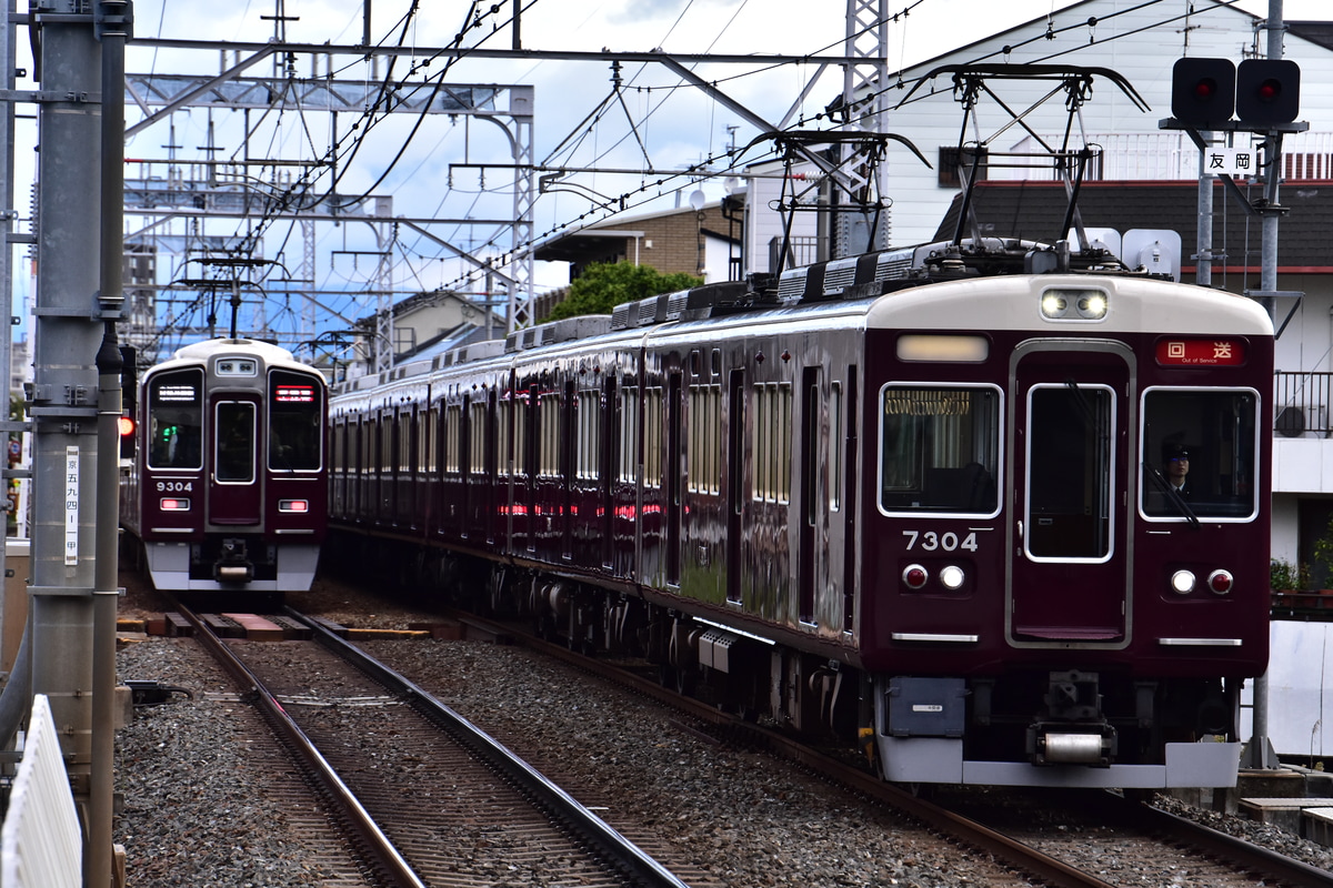 阪急電鉄 正雀車庫 7300系 7304F