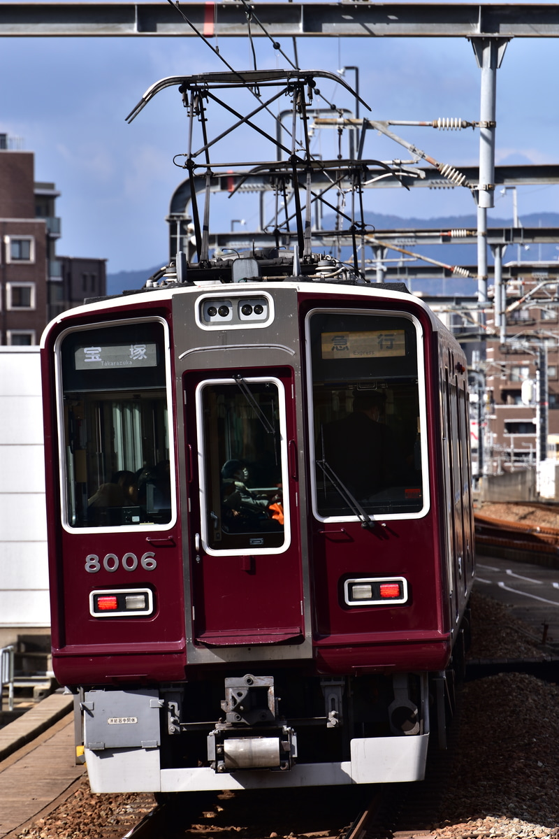 阪急電鉄 平井車庫 8000系 8006F
