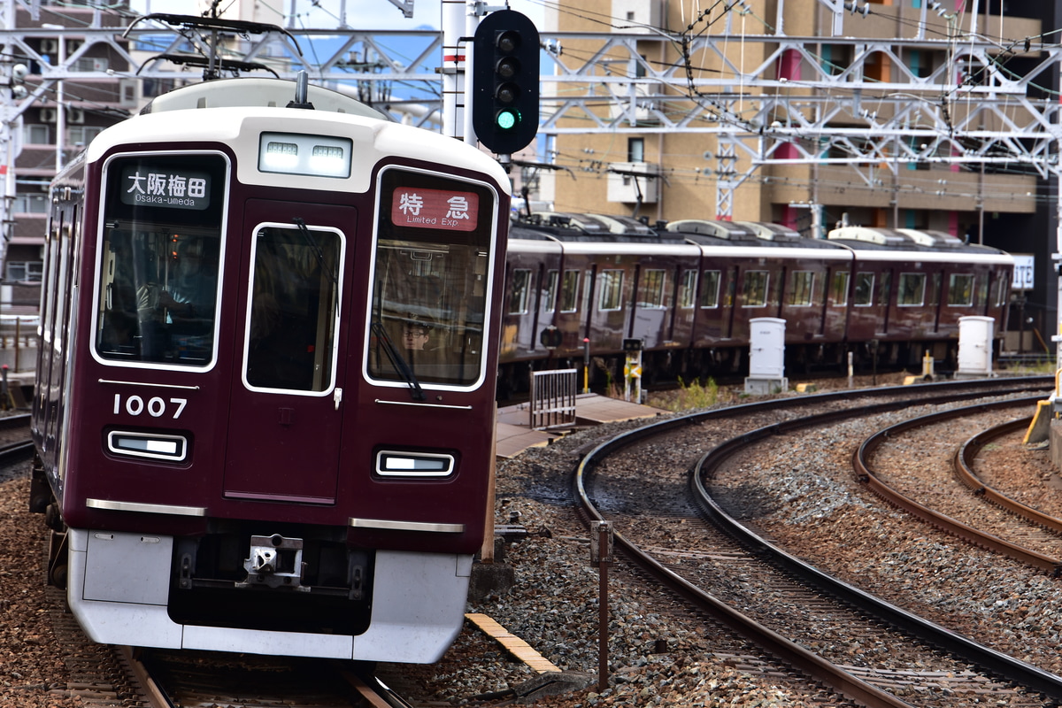 阪急電鉄 西宮車庫 1000系 1007F