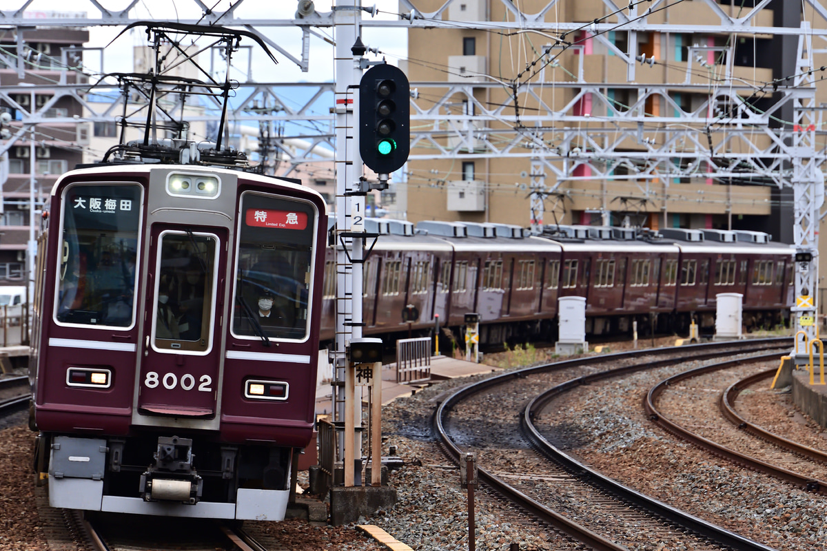 阪急電鉄 西宮車庫 8000系 8002F