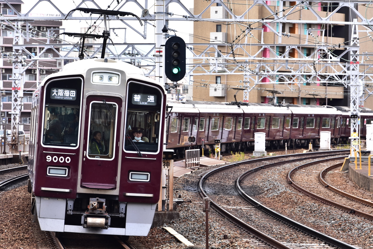 阪急電鉄 西宮車庫 9000系 9000F