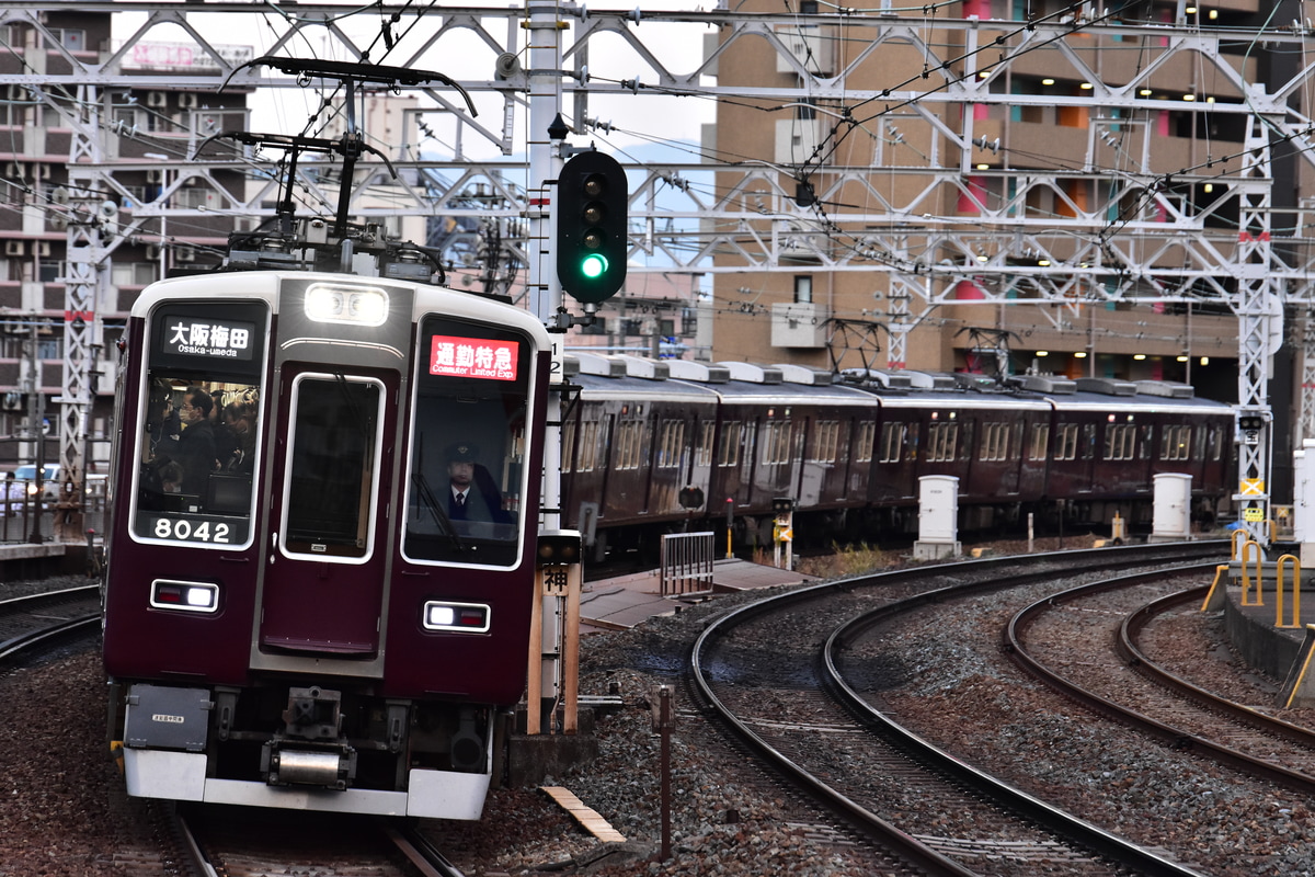 阪急電鉄 西宮車庫 8000系 8042F