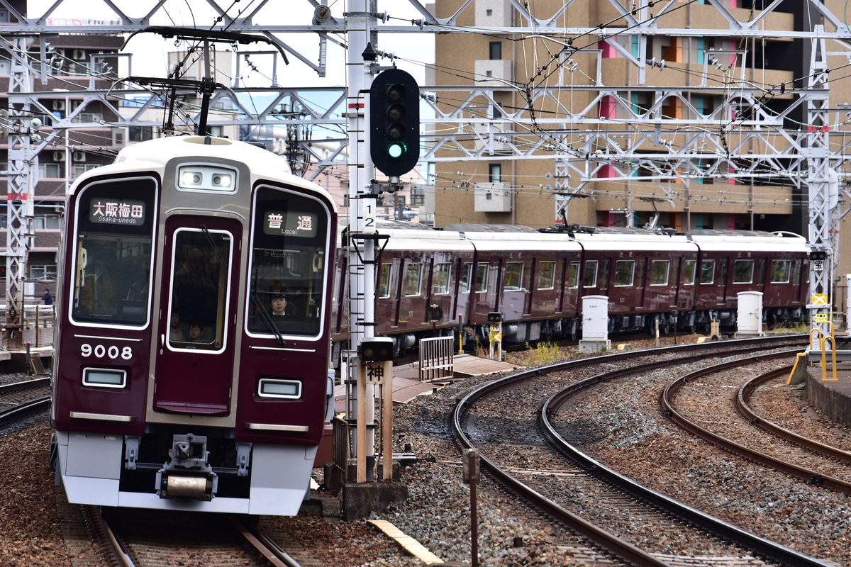 阪急電鉄 西宮車庫 9000系 9008F