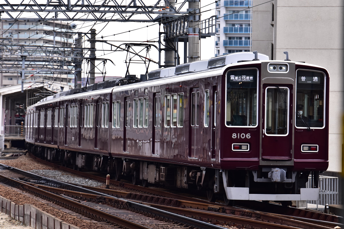 阪急電鉄 平井車庫 8000系 8006F