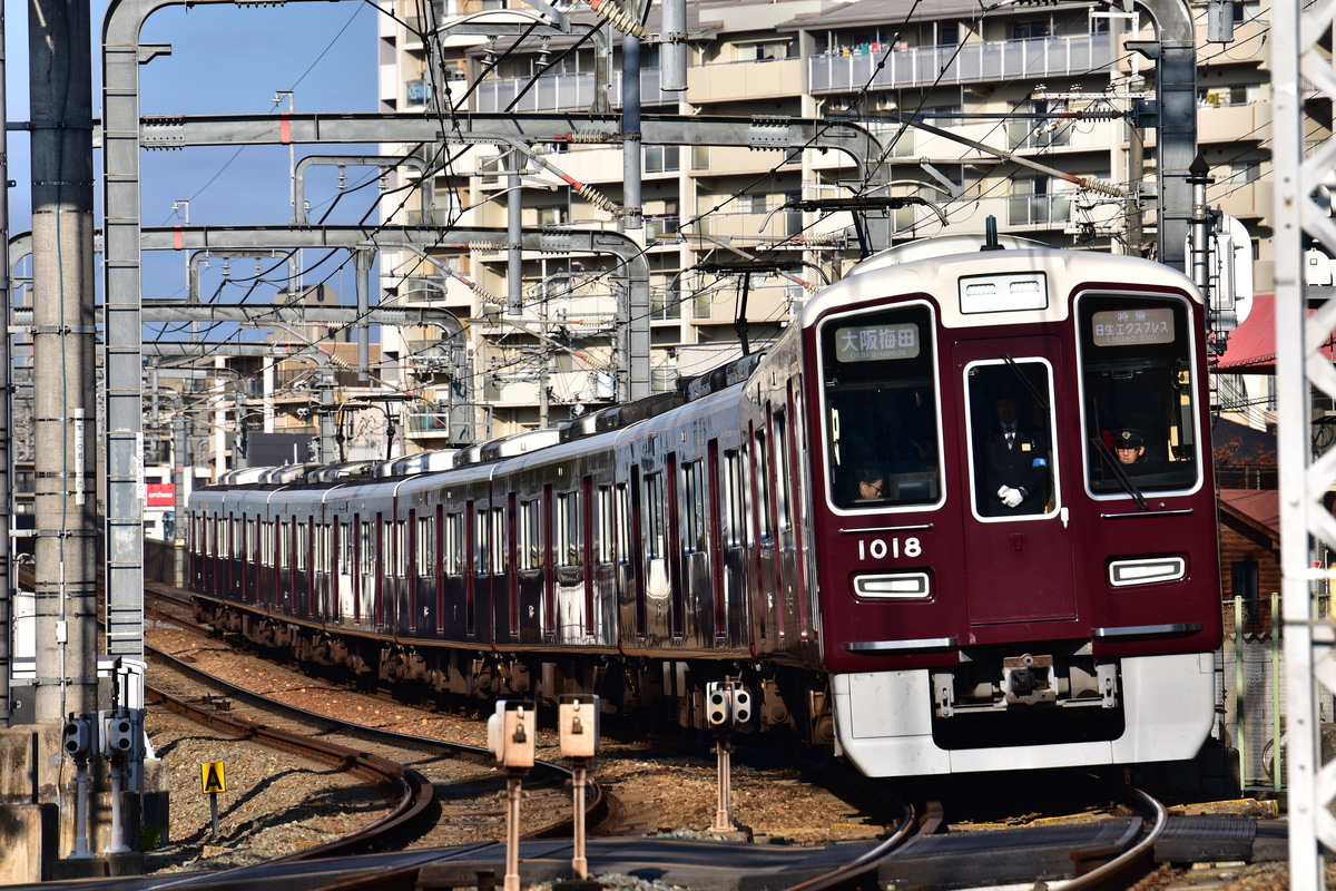 阪急電鉄 平井車庫 1000系 1018F