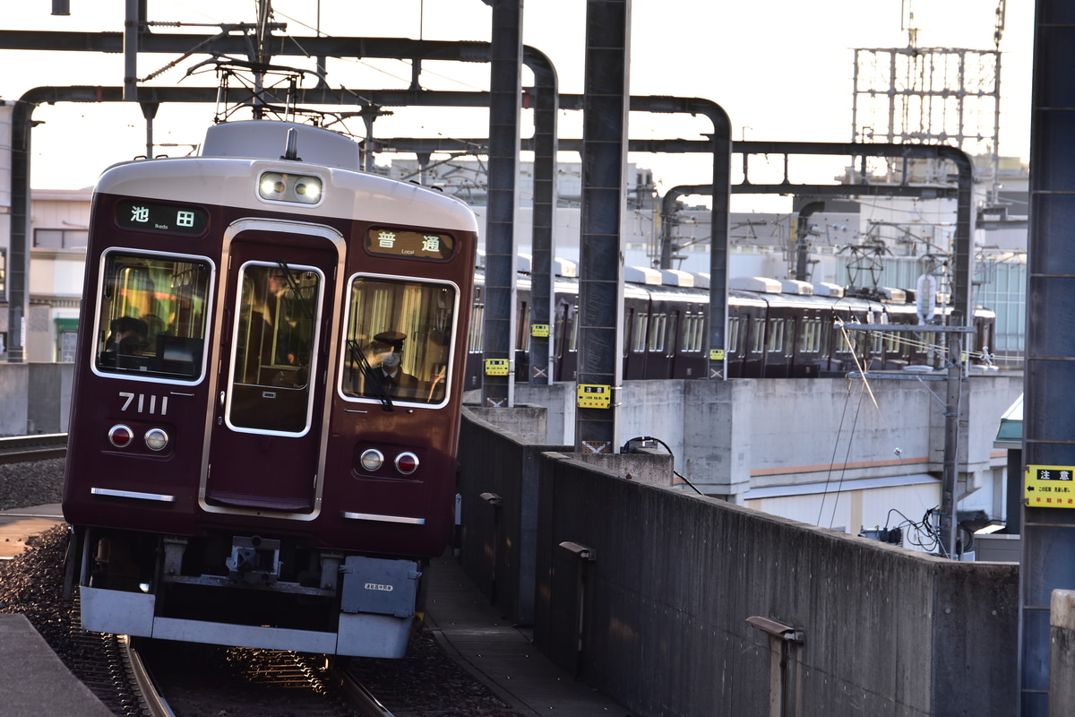 阪急電鉄 平井車庫 7000系 7011F