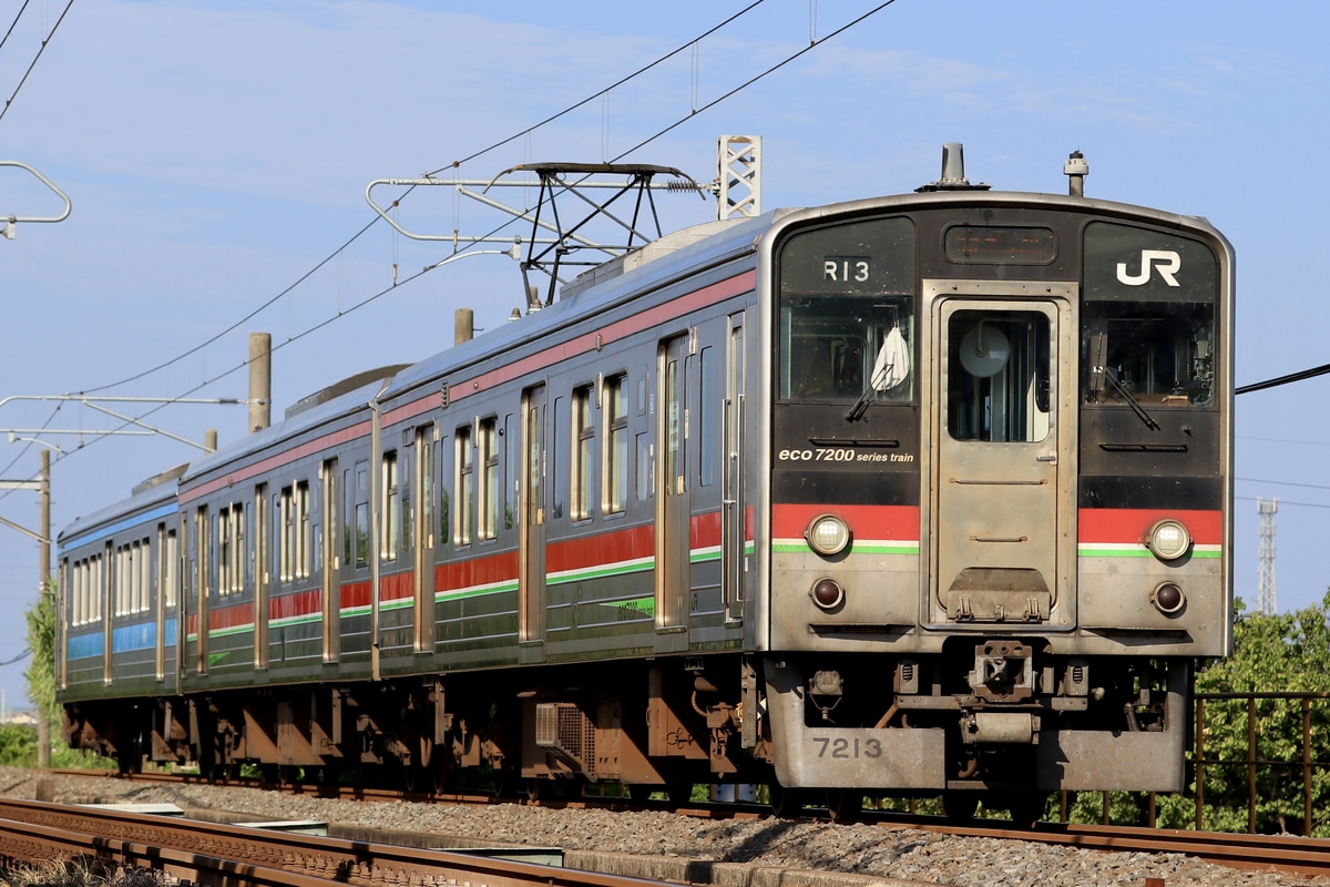 JR四国 高松運転所 7200系 R13編成