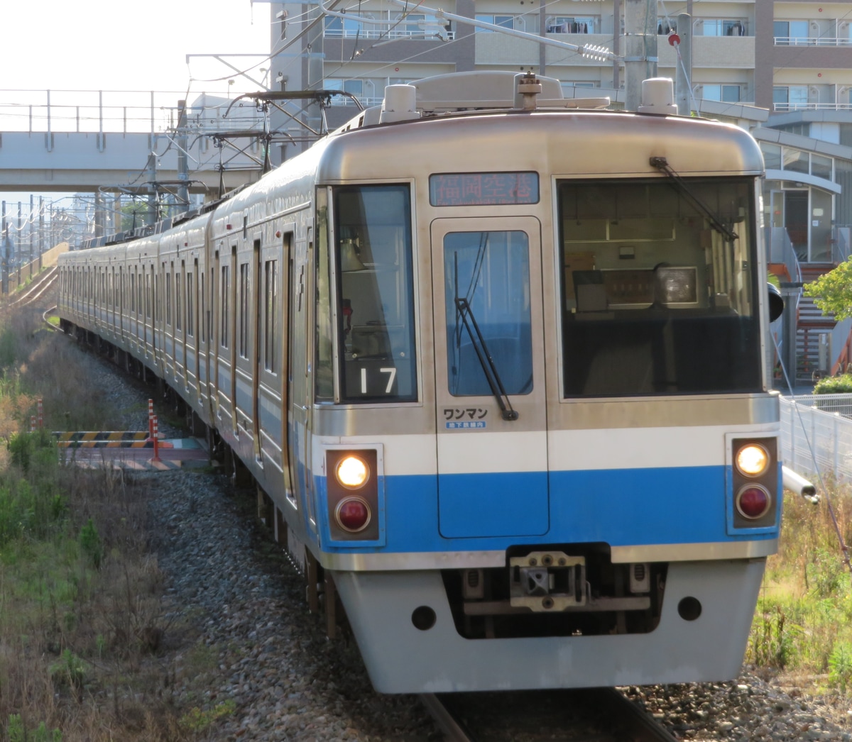 福岡市交通局 姪浜車両基地 1000系 17編成