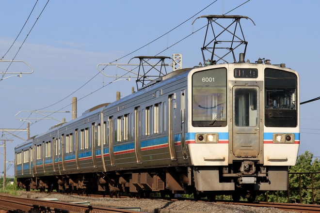 高松運転所6000系6001を多度津～讃岐塩屋間で撮影した写真