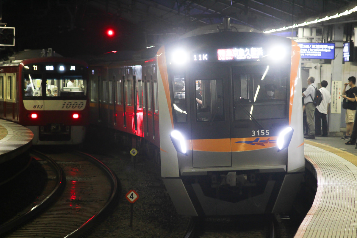 京成電鉄 宗吾車両基地 3100形 3155編成