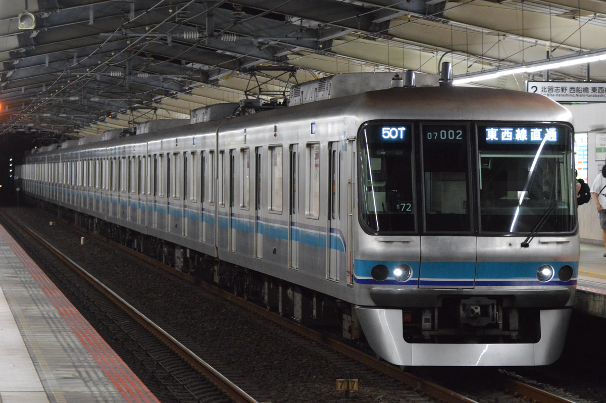 東京メトロ 深川検車区 07系 07-102F