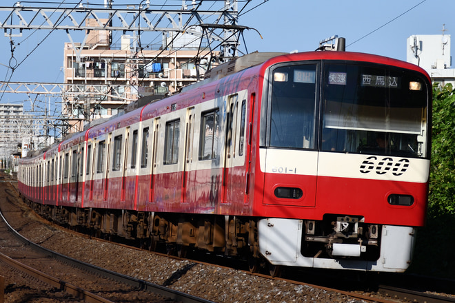 600形601Fを京成大和田～八千代台間で撮影した写真