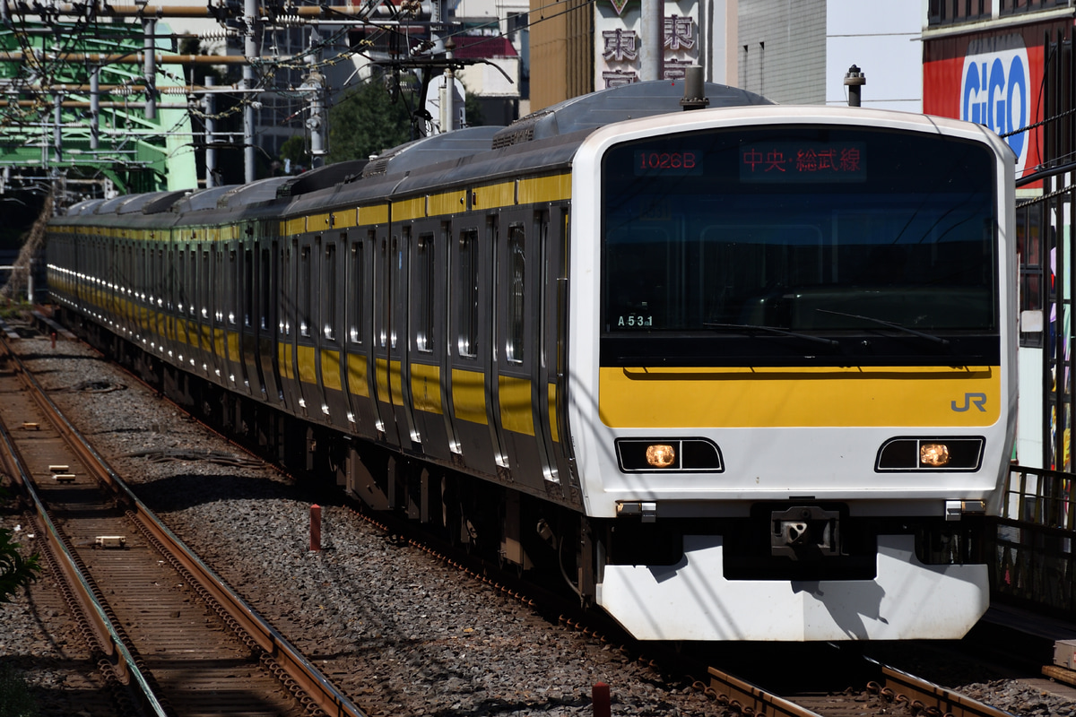 JR東日本 三鷹車両センター E231系 ミツA531編成