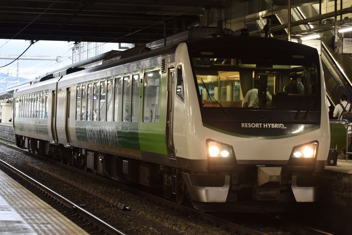 JR東日本 長野総合車両センター HB-E300系 HB-E301-2+HB-E302-2