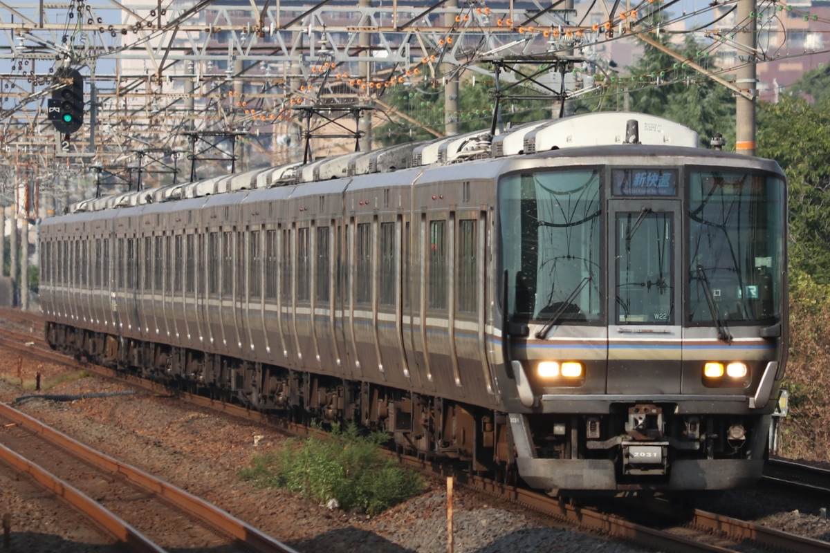 JR西日本 網干総合車両所本所 223系 ホシW22編成