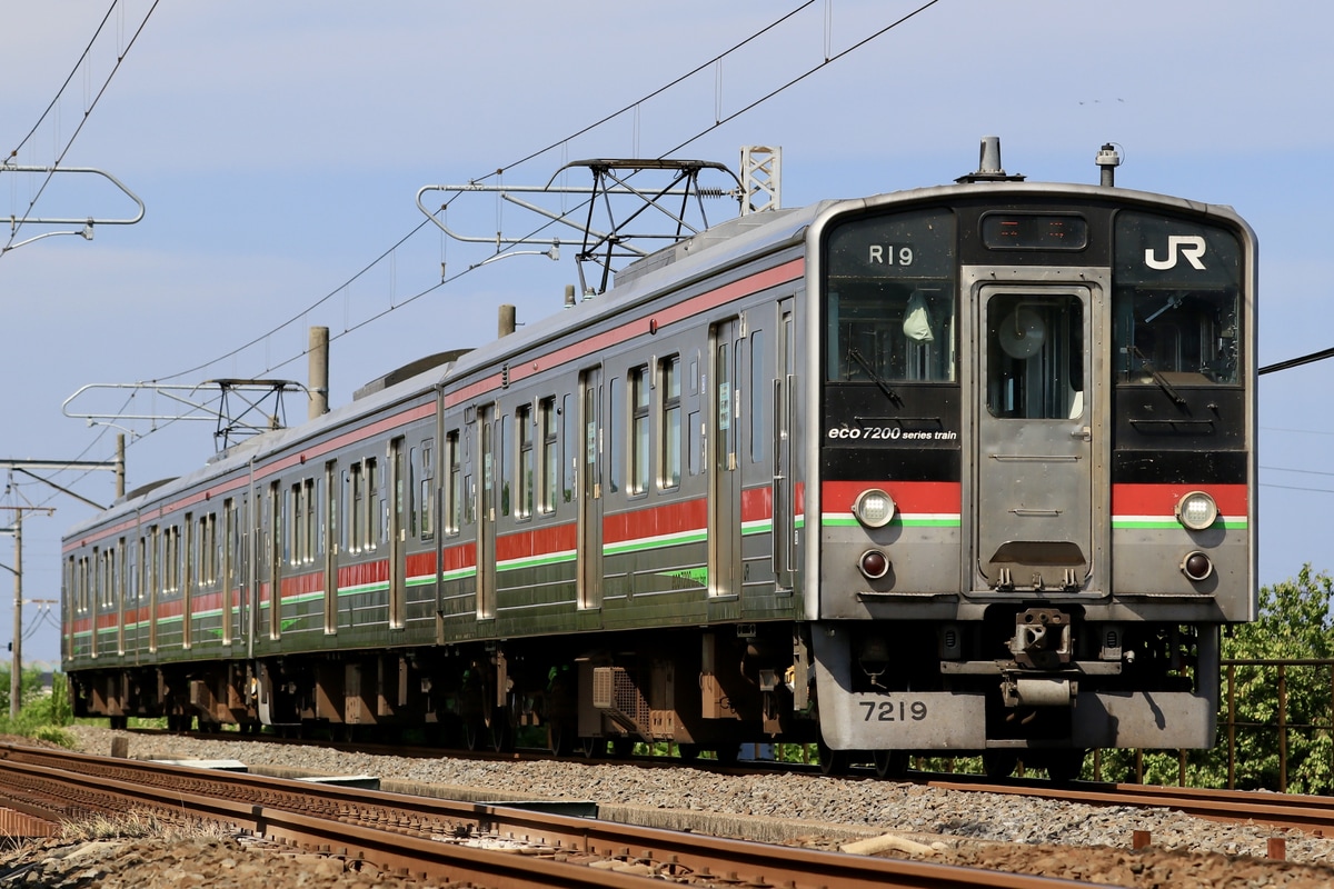 JR四国 高松運転所 7200系 R19編成