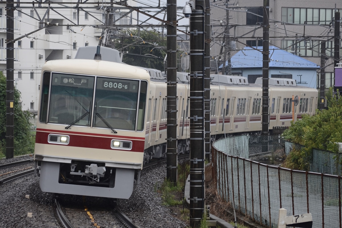 新京成電鉄 くぬぎ山車両基地 8800形 8808編成