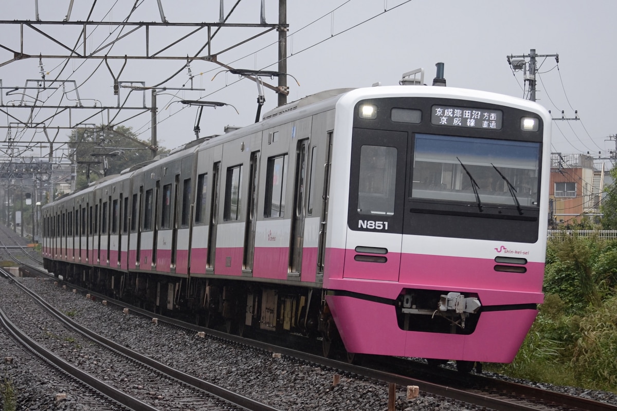 新京成電鉄 くぬぎ山車両基地 N800形 N858編成