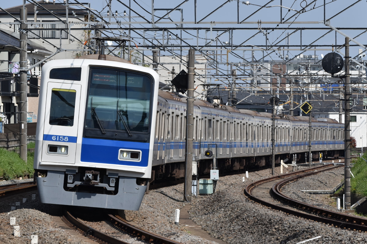 西武鉄道 小手指車両基地 6000系 6158F