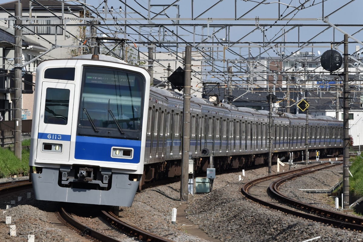 西武鉄道 小手指車両基地 6000系 6113F