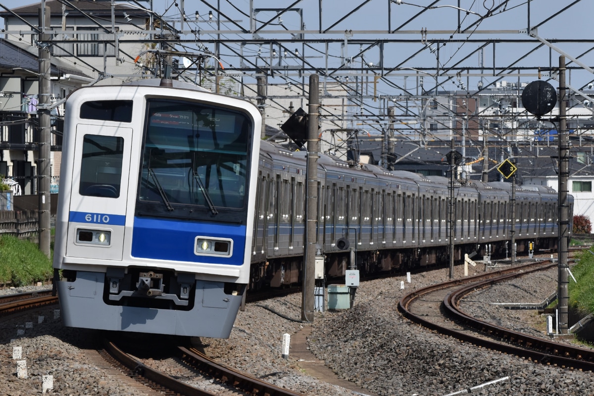 西武鉄道 小手指車両基地 6000系 6110F