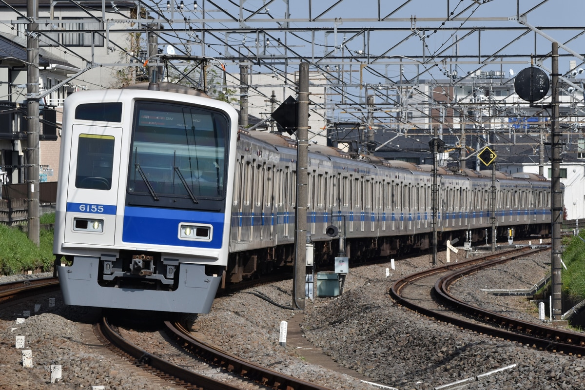 西武鉄道 小手指車両基地 6000系 6155F