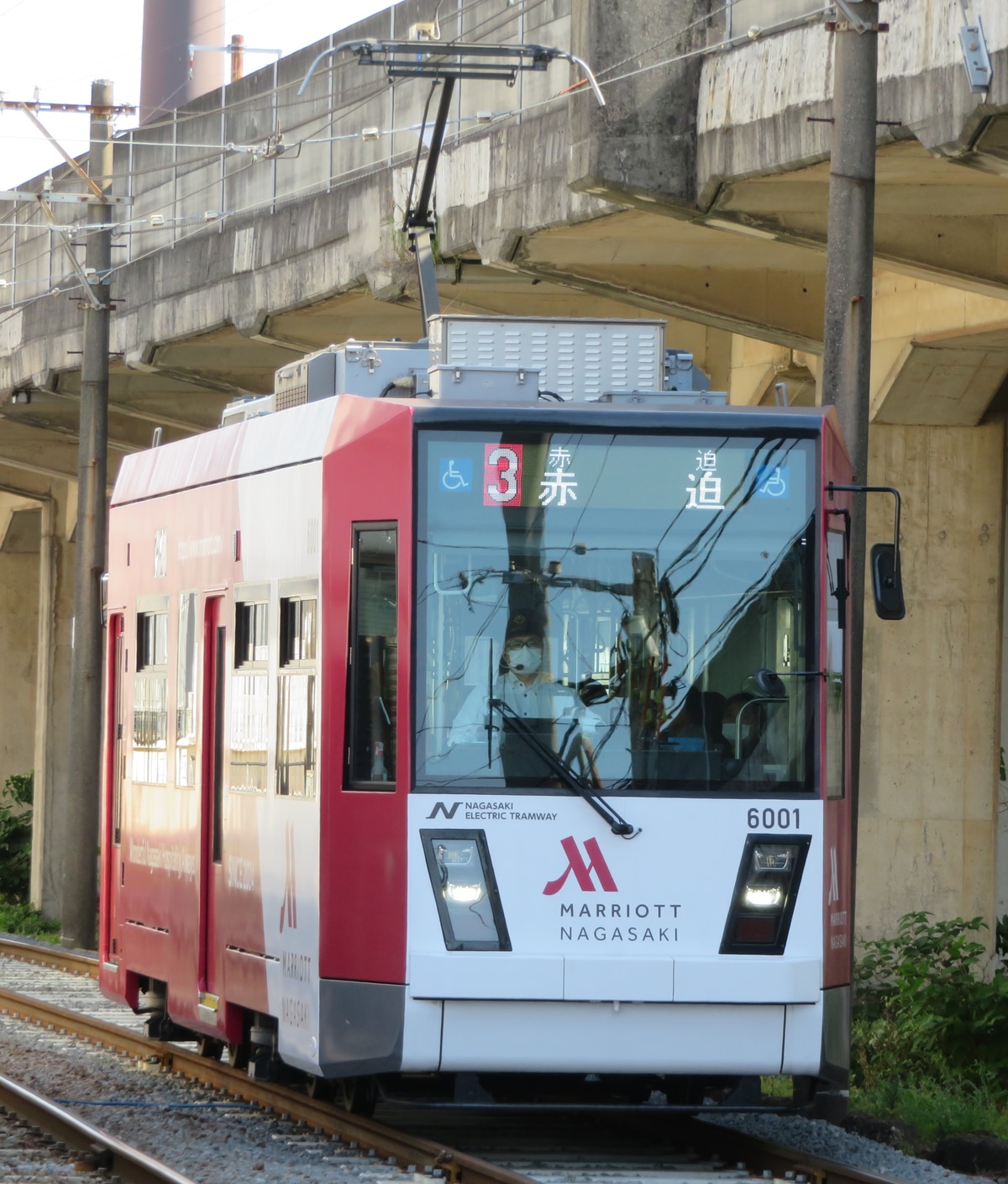 長崎電気軌道 浦上車庫 6000形 6001