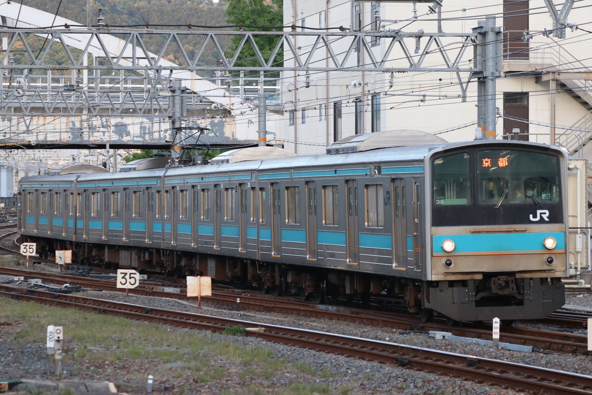 JR西日本 吹田総合車両所奈良支所 205系 NE404編成