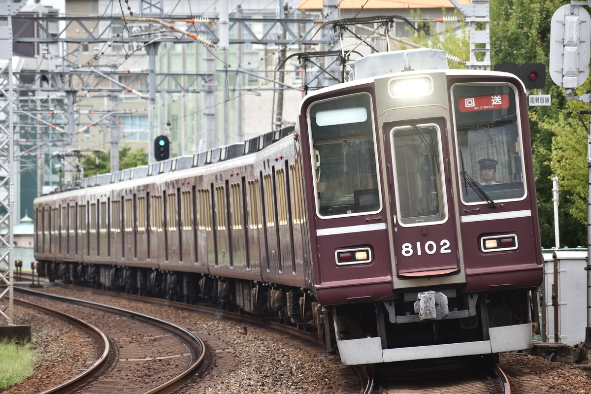 阪急電鉄 西宮車庫 8000系 8002F