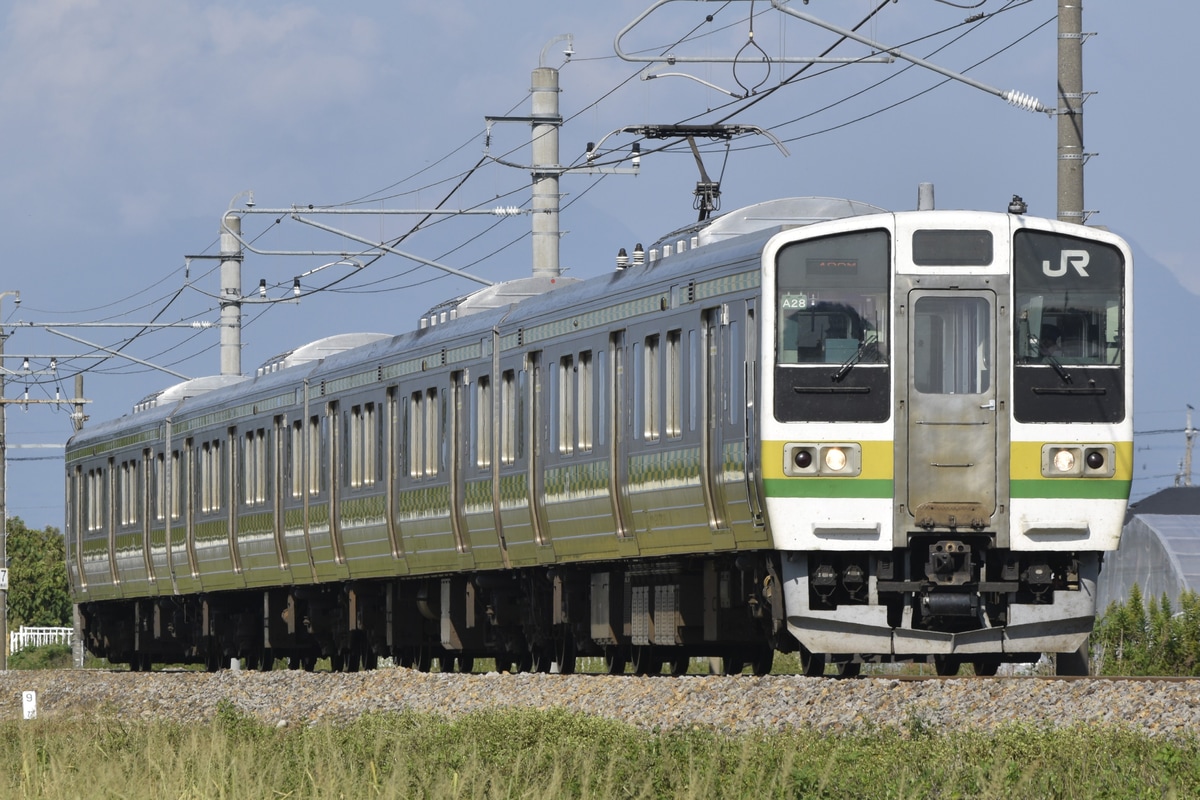 JR東日本 高崎車両センター 211系 タカA28編成