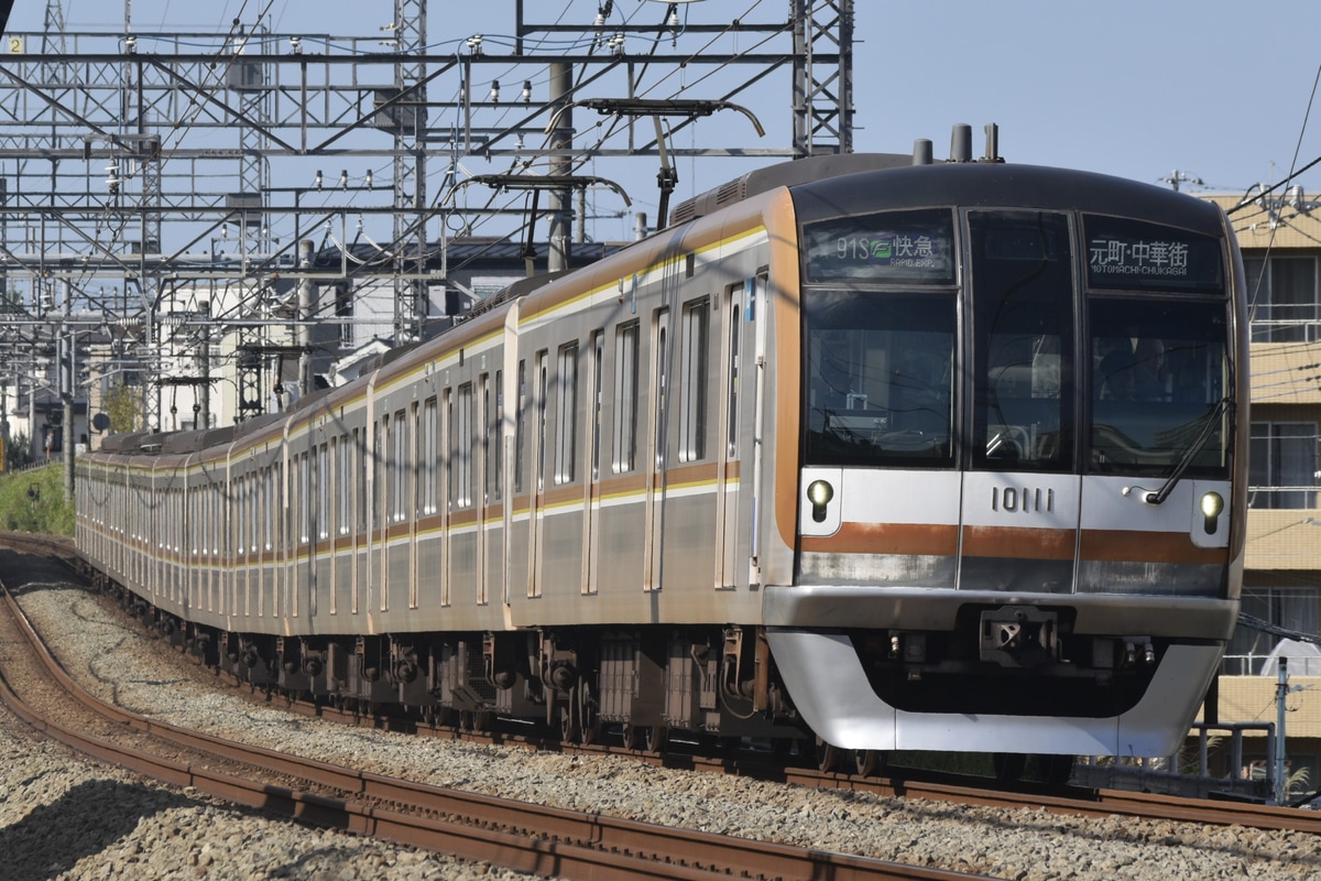 東京メトロ 和光検車区 10000系 10111F