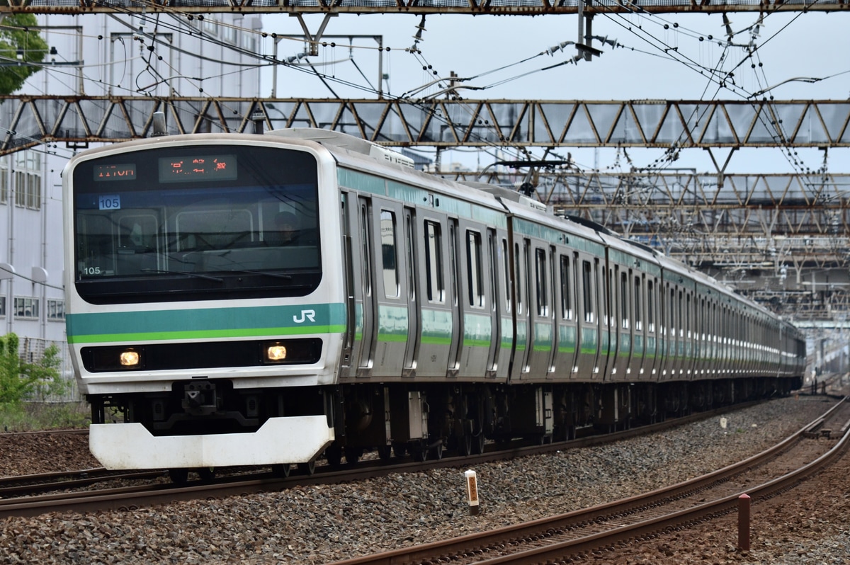 JR東日本 松戸車両センター本区 E231系 マト105編成