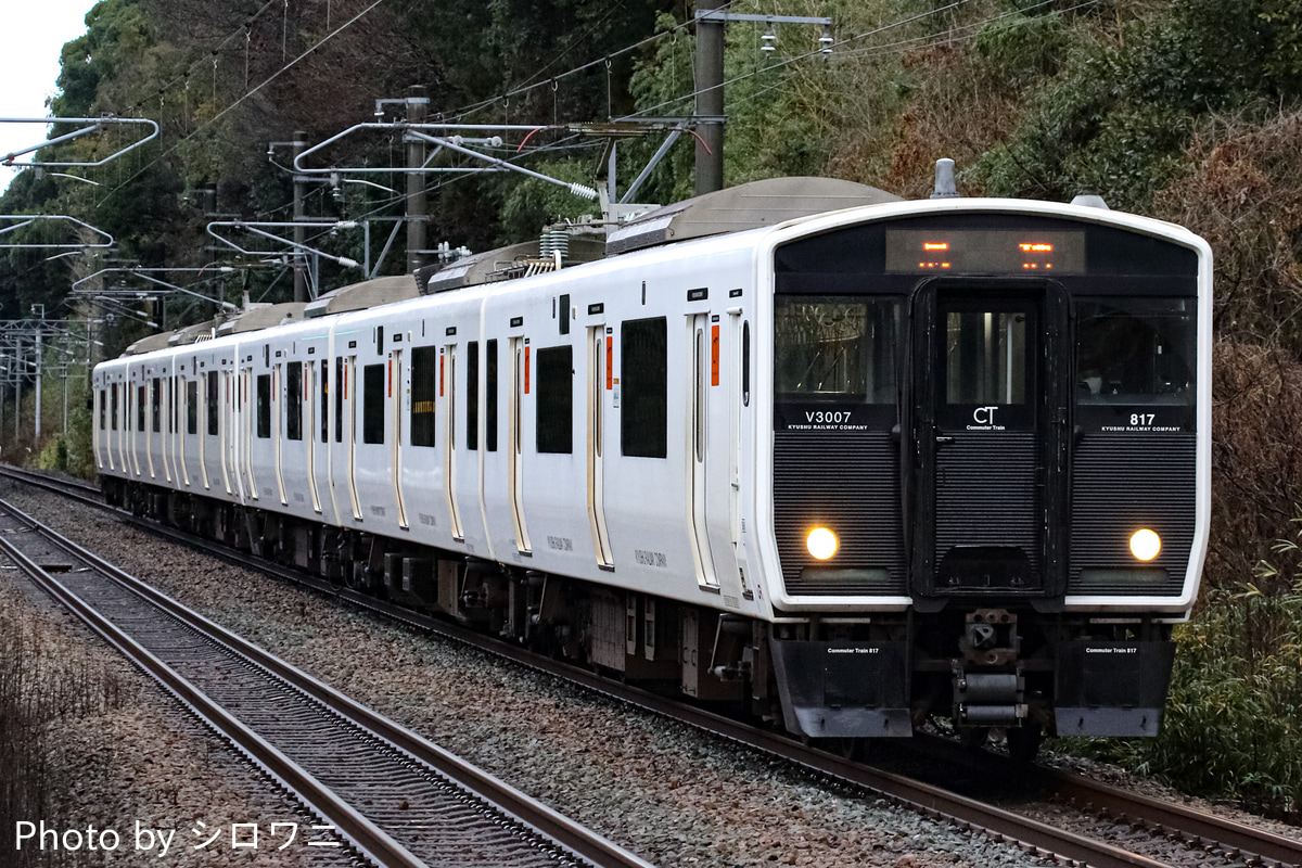 JR九州 南福岡車両区 817系 VM3007編成