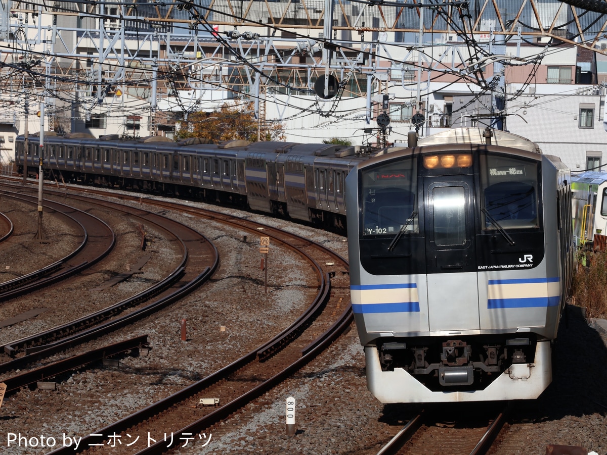 JR東日本 鎌倉車両センター本所 E217系 Y102編成