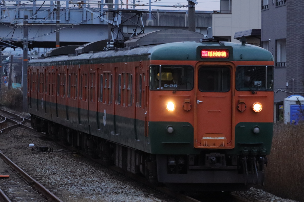 JR西日本 下関総合車両所本所 115系 中オカD-26編成