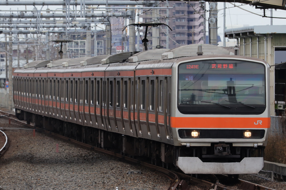 JR東日本 京葉車両センター E231系 MU16編成