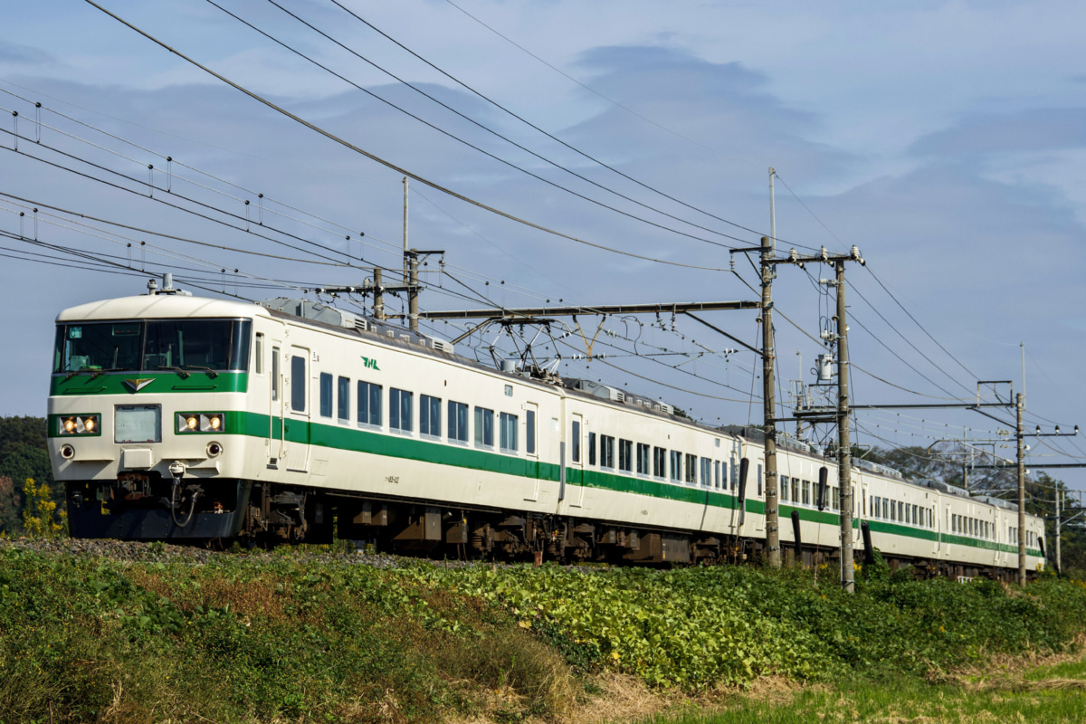 JR東日本 東大宮車両センター 185系 オオC1編成