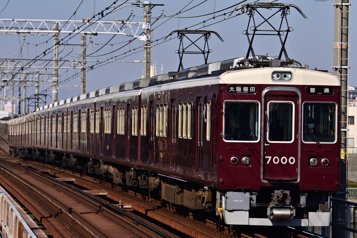 阪急電鉄 西宮車庫 7000系 7000F