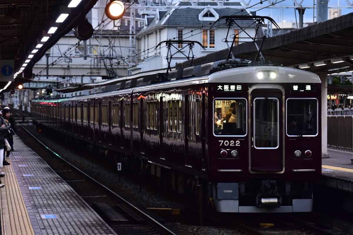 阪急電鉄 西宮車庫 7000系 7022F